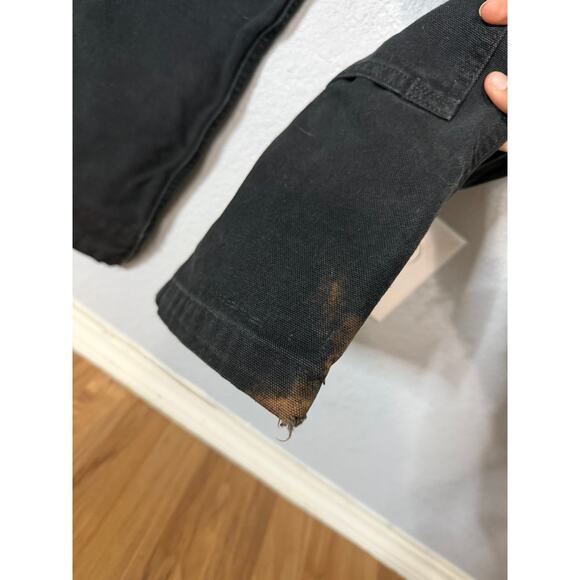 Carhartt Duck Bib Overalls Black Size Small - Picture 8 of 9